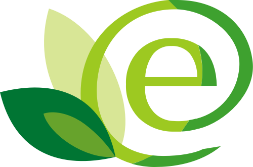 綠色葉子字母e矢量logo圖標 logo png