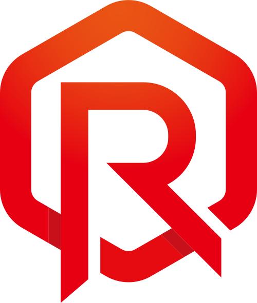 紅色六邊形字母R矢量logo圖標(biāo) logo png