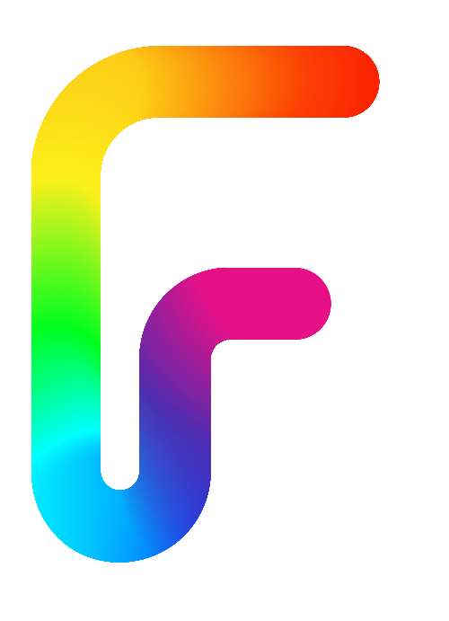 彩色字母F矢量logo圖標(biāo) logo png