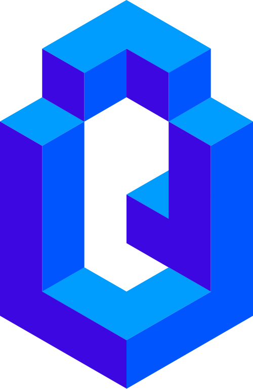 藍(lán)色字母Q矢量logo圖標(biāo) logo png