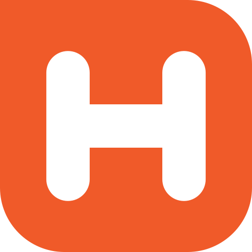 橙色字母H矢量logo logo png