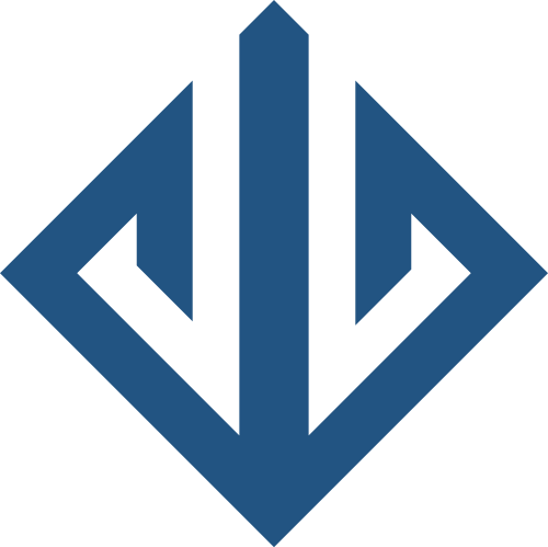 藍色方形矢量logo元素 logo png