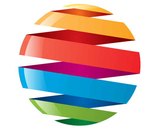 彩色球形矢量logo圖標 logo png