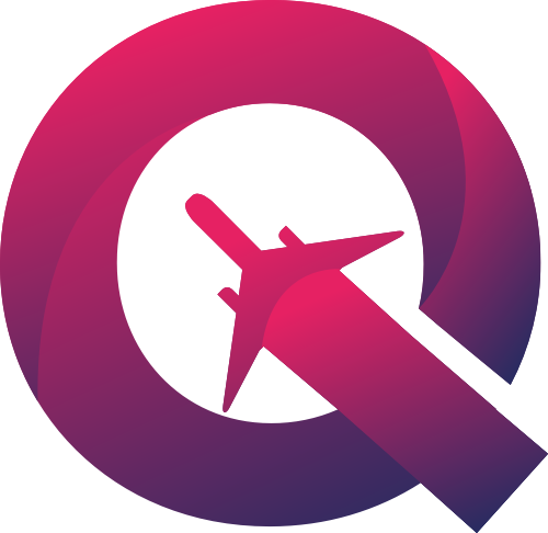 粉色字母Q飛機(jī)矢量logo元素 logo png