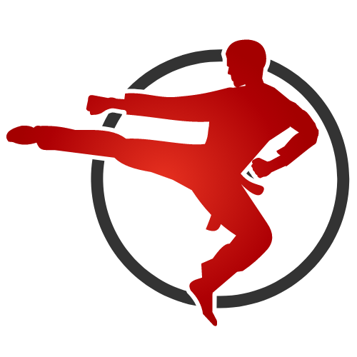 武術(shù)跆拳道飛踢logo矢量圖形 logo png
