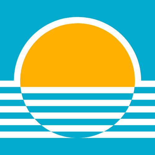 戶外旅游日出矢量素材 logo png