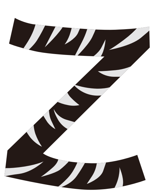 斑馬字母Z可愛動(dòng)物logo設(shè)計(jì)素材 logo png