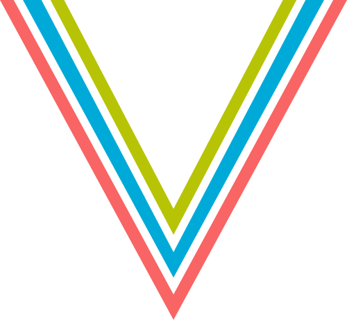 字母V三色logo設(shè)計素材 logo png