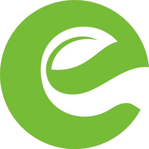 樹葉字母E綠色環(huán)?？萍蓟ヂ?lián)網(wǎng)矢量圖標素材 logo png