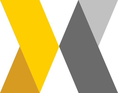 抽象長方體折疊X字母商務合作咨詢矢量圖標素材 logo png
