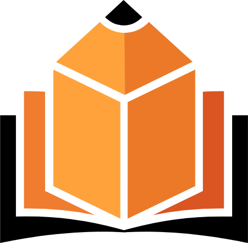 鉛筆讀書課堂學(xué)校教育矢量logo